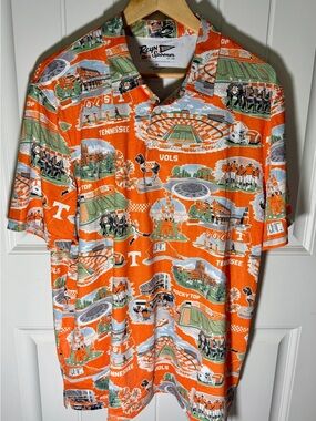 Tennessee Vols Reyn Spooner Aloha Shirt XL Orange